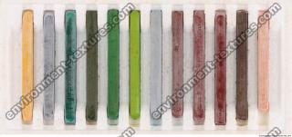 Photo Texture of Wax Color Crayons 0003